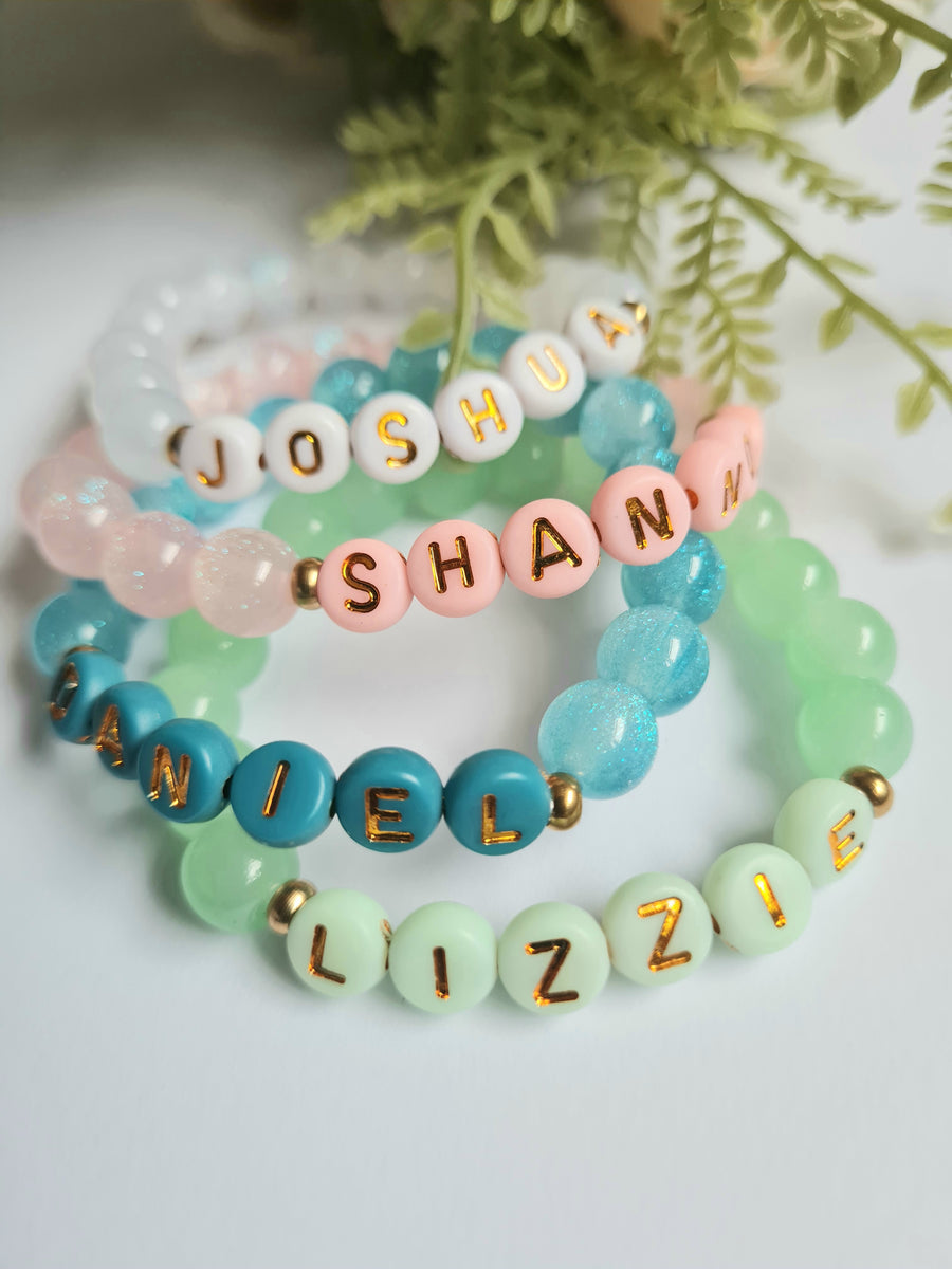 Personalised Children's Beaded Bracelet