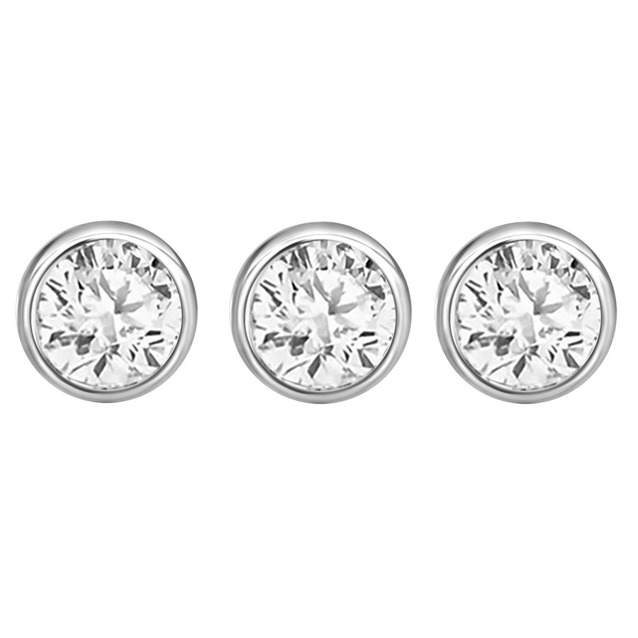 Adorable Gems Silver Valerie Studs