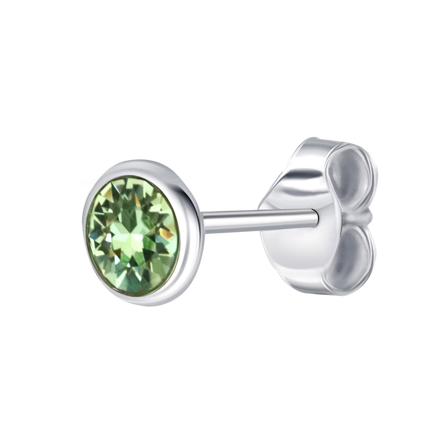 Adorable Gems August Peridot Birthstone Studs